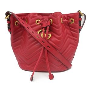 💎✨BEAUTIFUL✨💎 Gucci GG GHW Crossbody Shoulder Bag  Leather Red